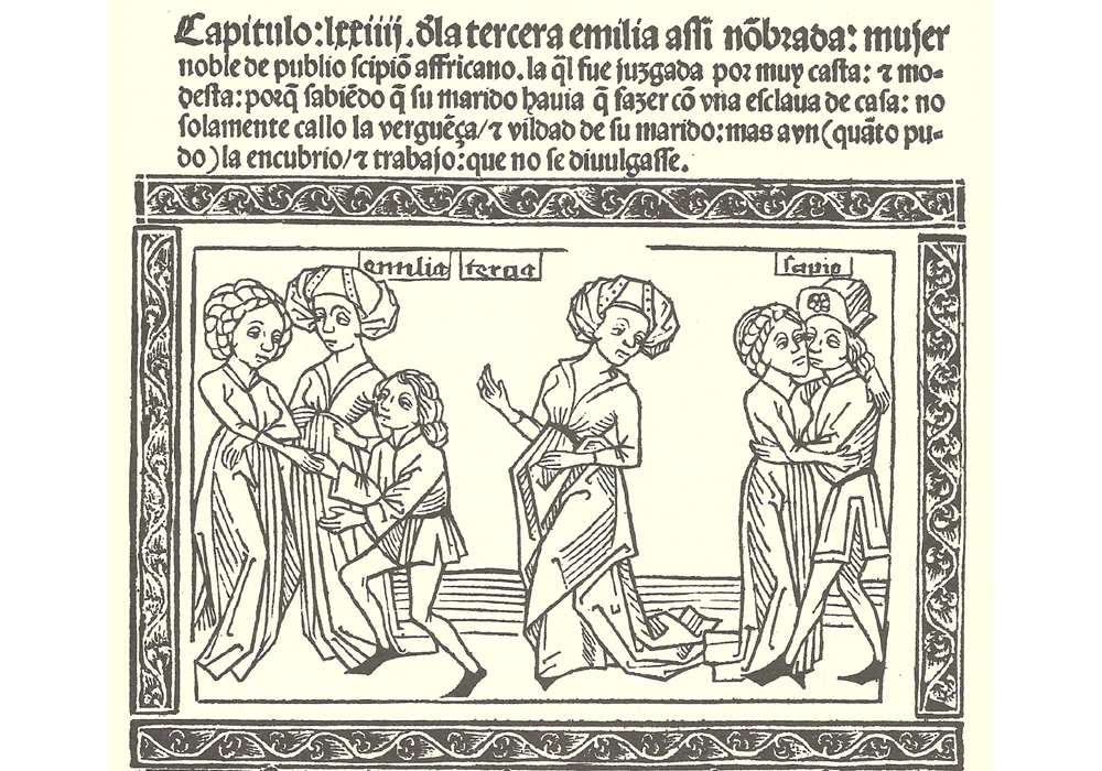 Libro Mujeres Ilustres-Boccaccio-Hurus-Incunabula & Ancient Books-facsimile book-Vicent García Editores-8 Aemilia, wife of Scipio